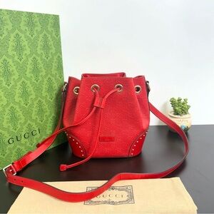 Gucci Red Crossbody Leather Bag